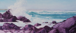 Seascape - Cape West Coast | 2021 | Oil on Canvas | 36 x 51 cm
